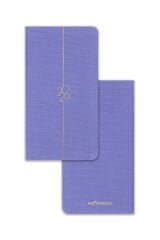 Matt Notebook 2026 Yılı Haftalık Keten Cep Ajandası 12 Aylık Lila