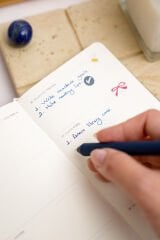 Matt Notebook 2026 Yılı Haftalık Keten Cep Ajandası 12 Aylık Lacivert