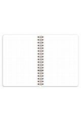 Matt Notebook 17x24 cm Lastikli Spiralli Sert Kapak Not Defteri Noktalı Kiraz