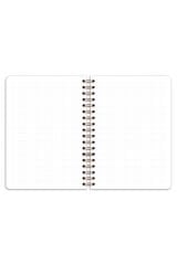 Matt Notebook 17x24 cm Lastikli Spiralli Sert Kapak Not Defteri Noktalı Kiraz