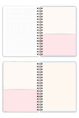 Matt Notebook 17x24 cm Lastikli Spiralli Sert Kapak Not Defteri Kareli Papatya