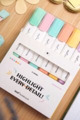 Matt Notebook 6'lı Highlighter Pastel Renk Fosforlu Kalem Seti