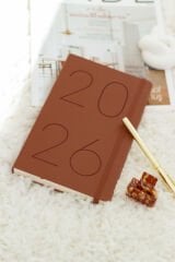 Matt Notebook 2026 Yılı 13x21 cm Günlük Ajanda Taba