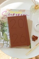 Matt Notebook 2026 Yılı 13x21 cm Günlük Ajanda Taba