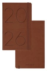 Matt Notebook 2026 Yılı 13x21 cm Günlük Ajanda Taba