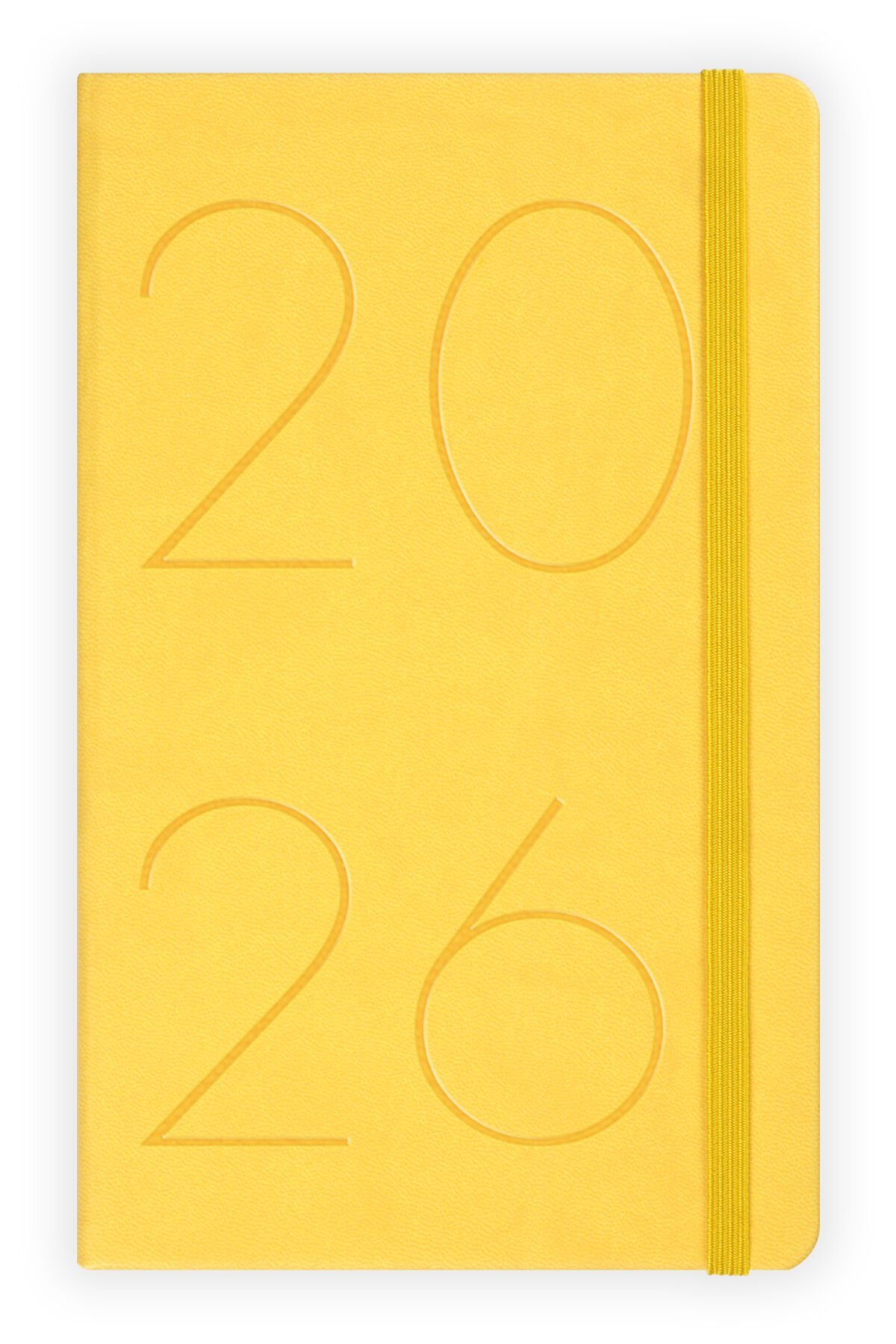 Matt Notebook 2026 Yılı 13x21 cm Günlük Ajanda Sarı