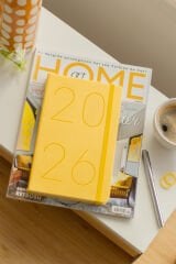 Matt Notebook 2026 Yılı 13x21 cm Günlük Ajanda Sarı