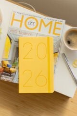 Matt Notebook 2026 Yılı 13x21 cm Günlük Ajanda Sarı