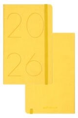 Matt Notebook 2026 Yılı 13x21 cm Günlük Ajanda Sarı