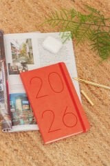 Matt Notebook 2026 Yılı 13x21 cm Günlük Ajanda Turuncu