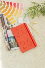 Matt Notebook 2026 Yılı 13x21 cm Günlük Ajanda Turuncu