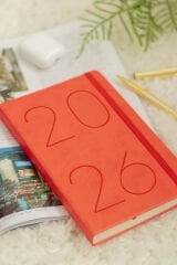 Matt Notebook 2026 Yılı 13x21 cm Günlük Ajanda Turuncu