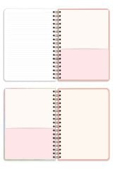 Matt Notebook 17x24 cm Lastikli Spiralli Sert Kapak Not Defteri Çizgili Gökkuşağı