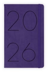 Matt Notebook 2026 Yılı 13x21 cm Günlük Ajanda Mor