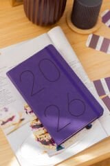Matt Notebook 2026 Yılı 13x21 cm Günlük Ajanda Mor