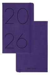 Matt Notebook 2026 Yılı 13x21 cm Günlük Ajanda Mor