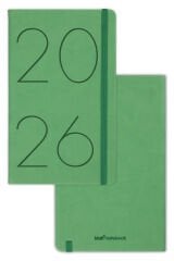 Matt Notebook 2026 Yılı 13x21 cm Günlük Ajanda Yeşil
