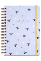 Matt Notebook A5 15x21 cm Spiralli Lastikli Noktalı Tarihsiz Not Defteri Arı