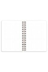 Matt Notebook A5 15x21 cm Spiralli Lastikli Noktalı Tarihsiz Not Defteri Arı