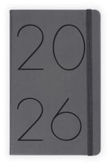 Matt Notebook 2026 Yılı 13x21 cm Günlük Ajanda Füme