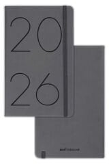 Matt Notebook 2026 Yılı 13x21 cm Günlük Ajanda Füme