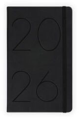 Matt Notebook 2026 Yılı 13x21 cm Günlük Ajanda Siyah