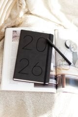 Matt Notebook 2026 Yılı 13x21 cm Günlük Ajanda Siyah