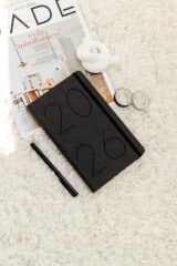 Matt Notebook 2026 Yılı 13x21 cm Günlük Ajanda Siyah