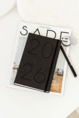 Matt Notebook 2026 Yılı 13x21 cm Günlük Ajanda Siyah