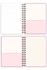 Matt Notebook A5 15x21 cm Spiralli Lastikli Çizgili Tarihsiz Not Defteri Gökkuşağı