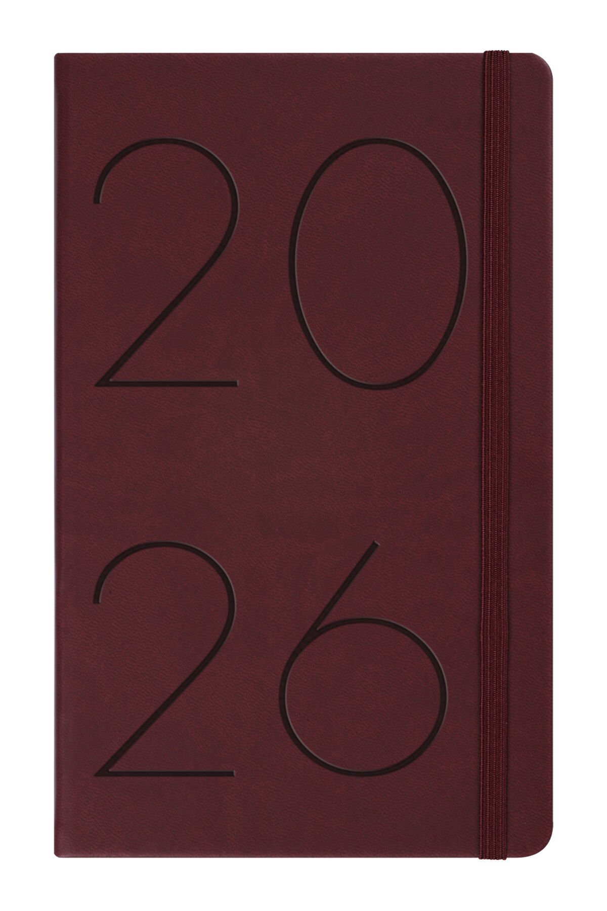 Matt Notebook 2026 Yılı 13x21 cm Günlük Ajanda Bordo