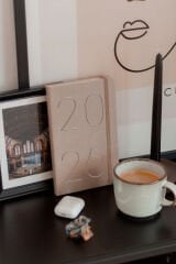 Matt Notebook 2026 Yılı 13x21 cm Günlük Ajanda Bej