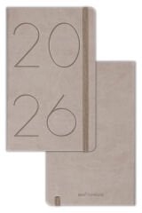 Matt Notebook 2026 Yılı 13x21 cm Günlük Ajanda Bej