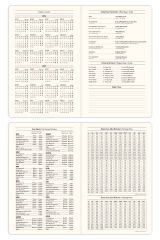 Matt Notebook 2026 Yılı 13x21 cm Günlük Ajanda Bej