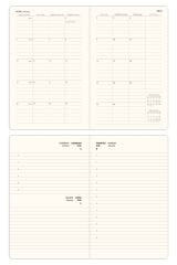 Matt Notebook 2026 Yılı 13x21 cm Günlük Ajanda Bej