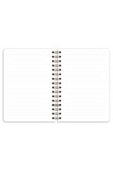 Matt Notebook A5 15x21 cm Spiralli Lastikli Çizgili Tarihsiz Not Defteri Yeşil