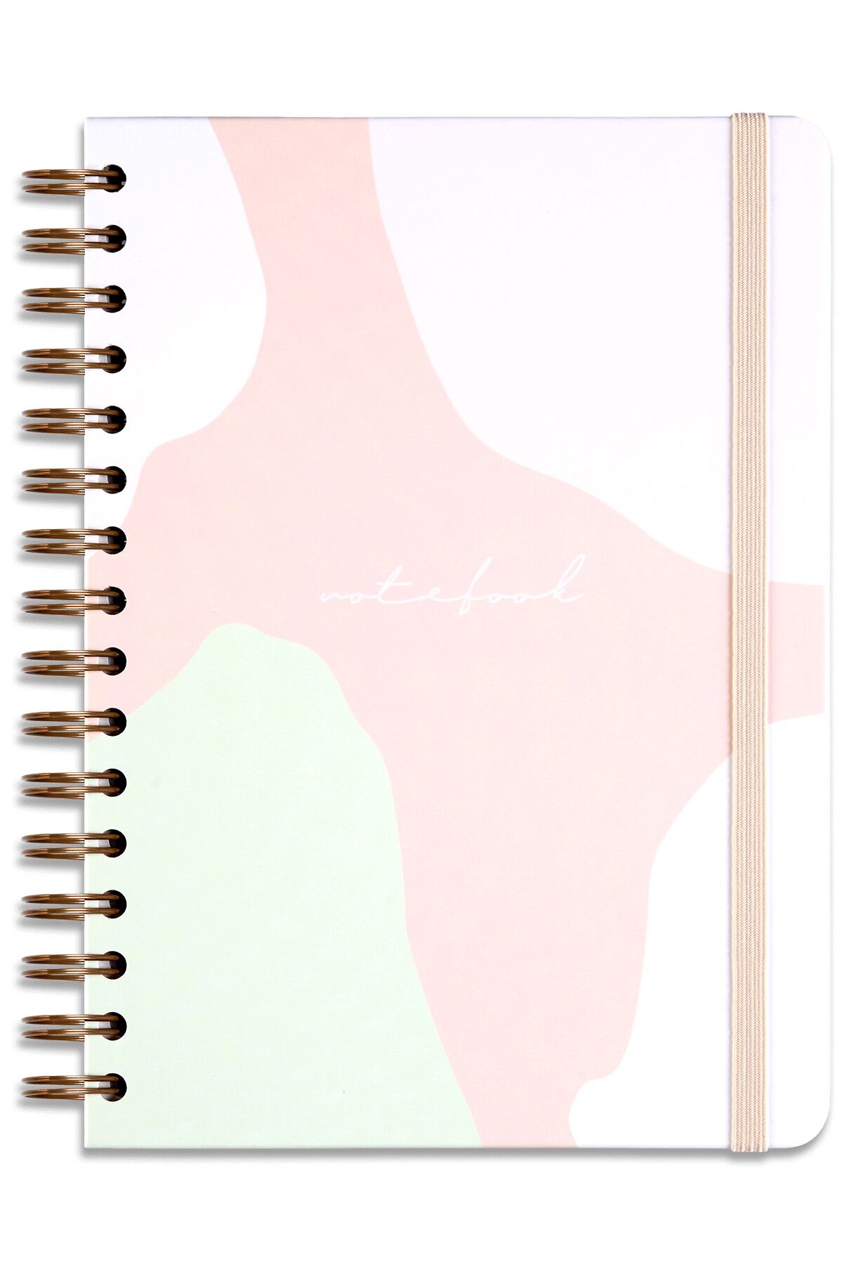 Matt Notebook A5 15x21 cm Spiralli Lastikli Kareli Tarihsiz Not Defteri Soyut