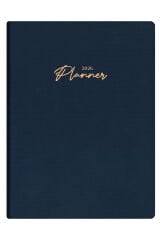 Matt Notebook 2026 Yılı 20x27 cm Keten Haftalık Planlayıcı Ajanda Lacivert