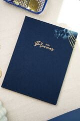 Matt Notebook 2026 Yılı 20x27 cm Keten Haftalık Planlayıcı Ajanda Lacivert