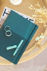 Matt Notebook 20x28 cm A4 Lastikli Spiralli Sert Kapak Not Defteri Çizgili