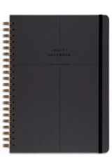 Matt Notebook 20x28 cm A4 Lastikli Spiralli Sert Kapak Not Defteri Kareli