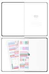 Matt Notebook 2026 Yılı A5 Tam Gün Ajanda 15x22 cm - 365 Gün Siyah