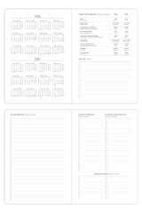 Matt Notebook 2026 Yılı A5 Tam Gün Ajanda 15x22 cm - 365 Gün Siyah