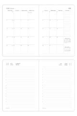 Matt Notebook 2026 Yılı A5 Tam Gün Ajanda 15x22 cm - 365 Gün Siyah