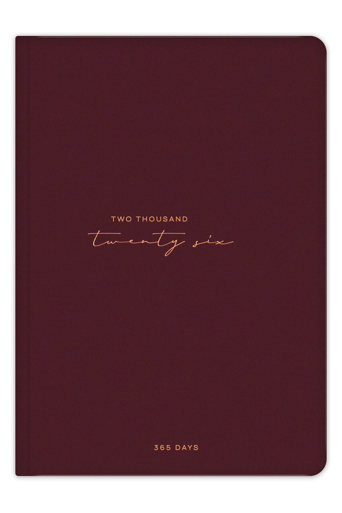 Matt Notebook 2026 Yılı A5 Tam Gün Ajanda 15x22 cm - 365 Gün Bordo