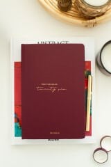 Matt Notebook 2026 Yılı A5 Tam Gün Ajanda 15x22 cm - 365 Gün Bordo