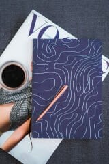 Matt Notebook A5 4'lü Defter Set Düz, Çizgisiz Terzi Dikiş