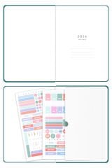 Matt Notebook 2026 Yılı A5 Tam Gün Ajanda 15x22 cm - 365 Gün Yeşil