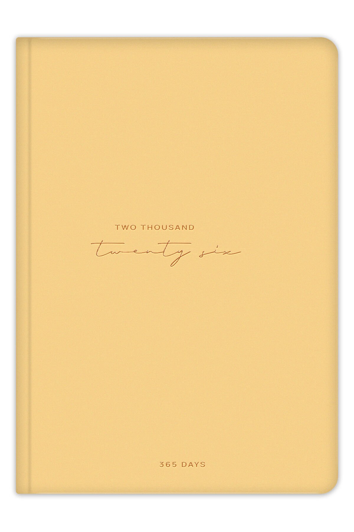 Matt Notebook 2026 Yılı A5 Tam Gün Ajanda 15x22 cm - 365 Gün Sarı