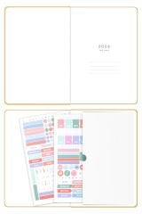 Matt Notebook 2026 Yılı A5 Tam Gün Ajanda 15x22 cm - 365 Gün Sarı